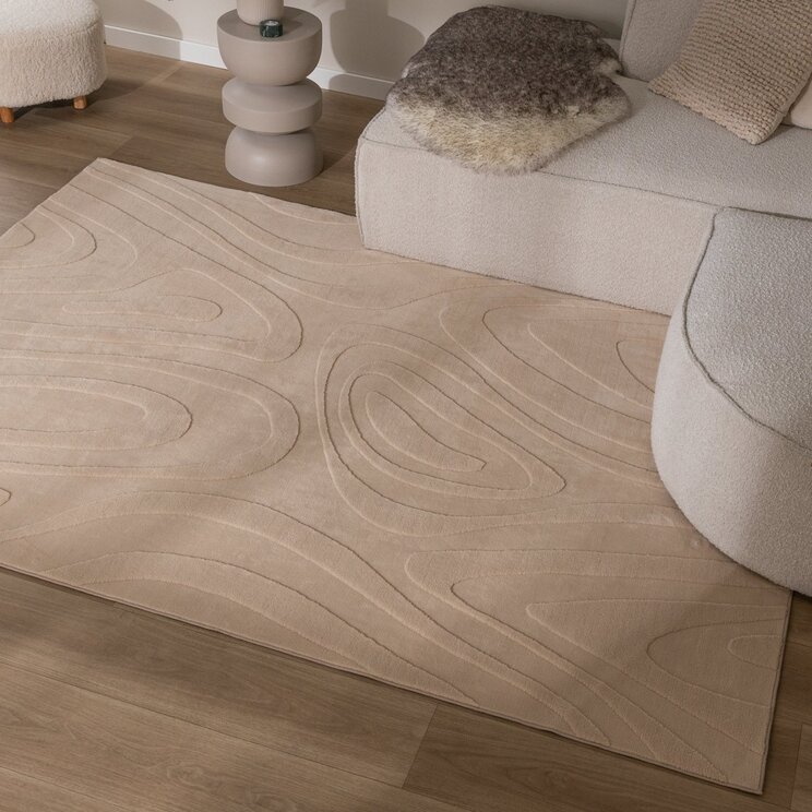 Skandinavisk Matta - Charm Shapes Beige