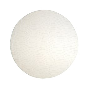 Rund Skandinavisk Matta - Charm Waves Vit - sfeer