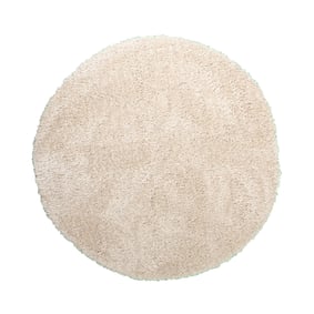 Rund Shagmattor - Blaze Beige - sfeer