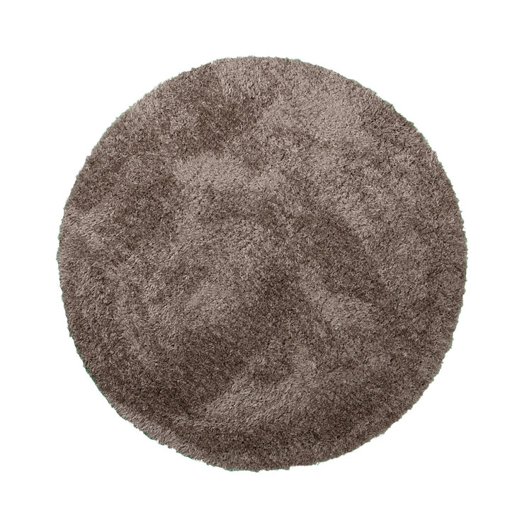 Rund Shagmattor - Blaze Taupe - product