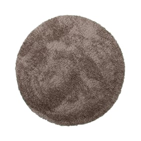 Rund Shagmattor - Blaze Taupe - sfeer