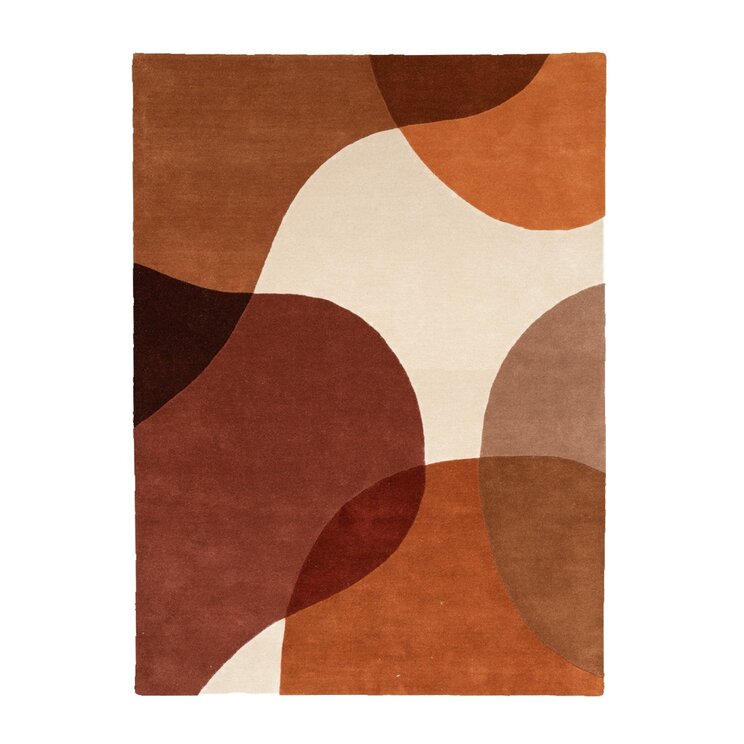 Abstrakt Matta I Ull - Clarice Terrakotta - product