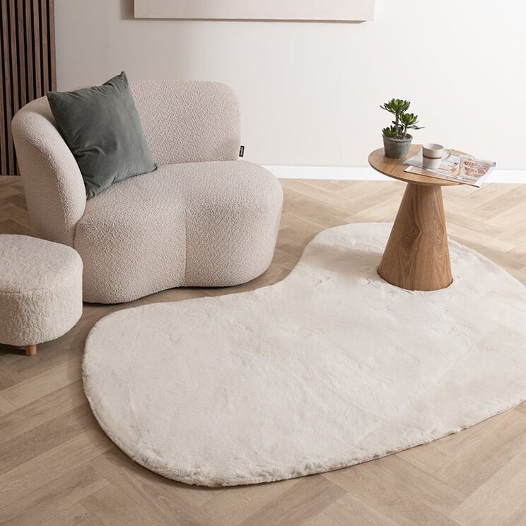 Mjuk Matta Med Hög Lugg - Comfy Supreme Ripple Gräddvit