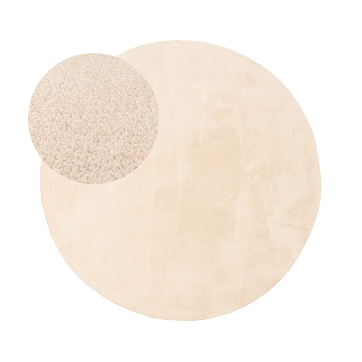 Rund Tvättbar Matta - Vivid Beige - product