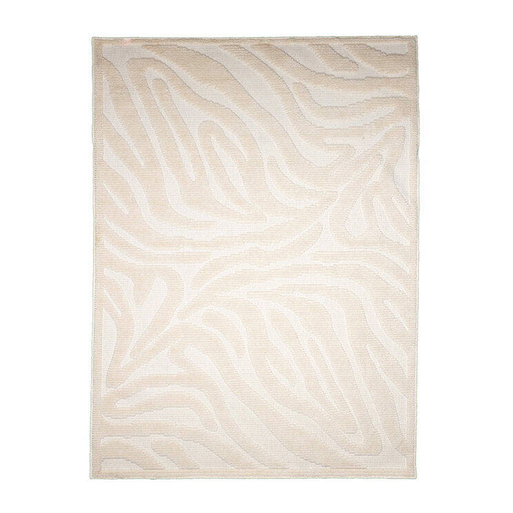 Tvättbar Matta - Dunya Zebra Vit - product