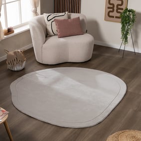 Organisk Formad Matta - Halo Stone Grå