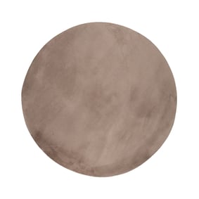 Rund Matta Med Låg Lugg - Cozy Taupe - sfeer