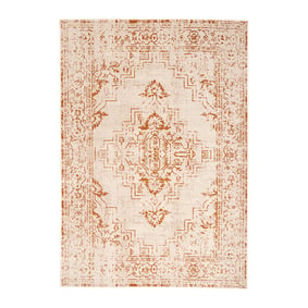 Matta I Vintagestil - Spring Ethnic Gräddvit/Terrakotta - sfeer