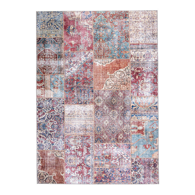 Lapptäckesmatta  - Azara Patchwork Röd - product