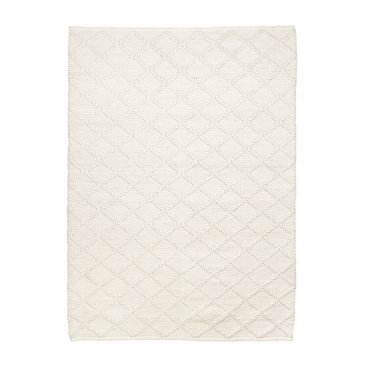 Vävd Matta I Ull - Knit Gräddvit - product