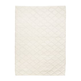 Vävd Matta I Ull - Knit Gräddvit - sfeer