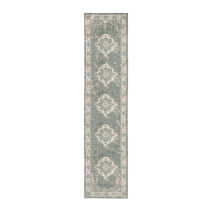 Vintage-Löpare - Spring Medaillon Grön/Gräddvit - product