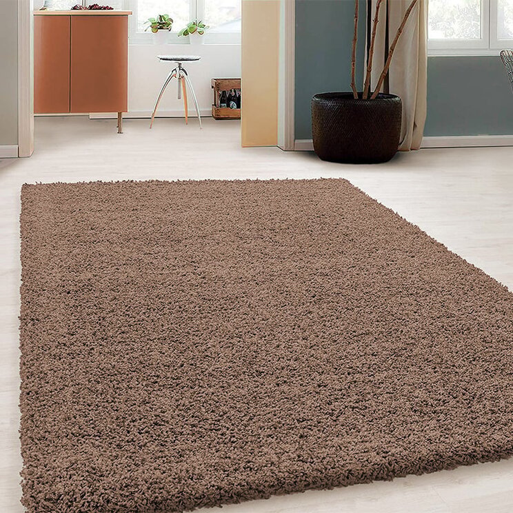 Matta Med Hög Lugg - Solid Taupe