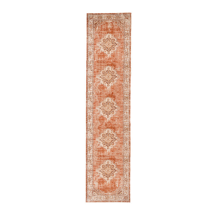 Vintage-Löpare - Spring Medaillon Terrakotta/Gräddvit - product