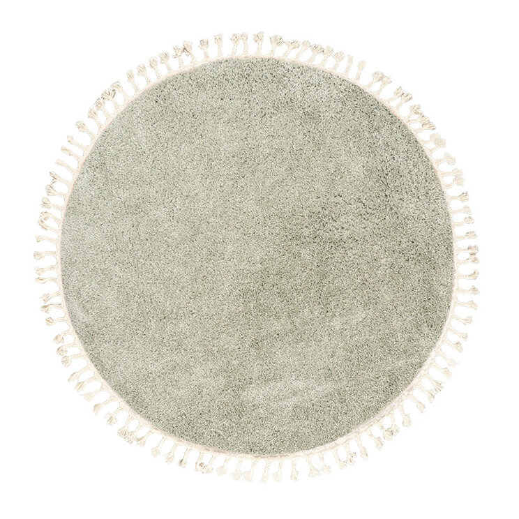 Rund Matta Med Hög Lugg  - Lofty Fringe Mintgrön - product