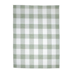Inomhus- Och Utomhusmatta - Ranch Checkerboard Grön - sfeer