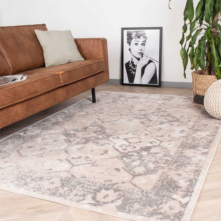 Matta I Vintagestil - Deep Tile Gräddvit