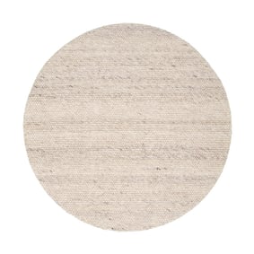 Rund Ullmatta - Feline Vit/Melerad - sfeer