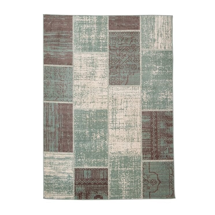 Lapptäckesmatta  - Spring Patchwork Grön/Grå - product