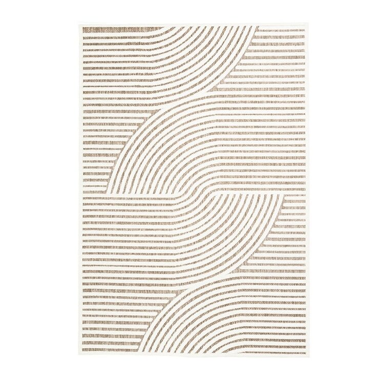 Modern Matta - Nori Curves Vit/Taupe - product