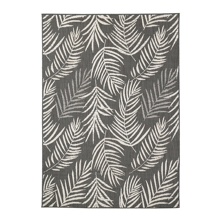 Utomhusmatta - Malta Leaves Svart - product