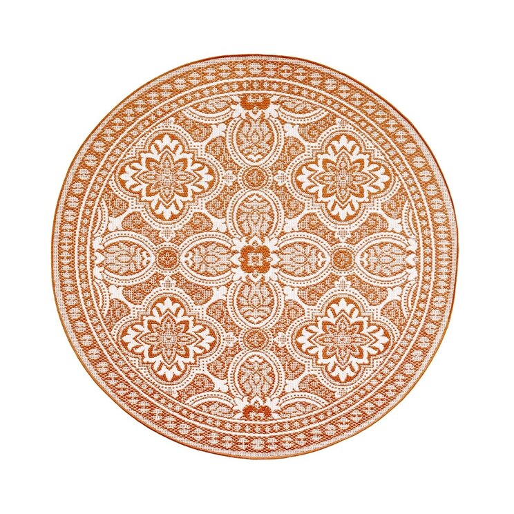 Rund Utomhusmatta - Summer Oriental Terrakotta - product
