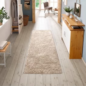 Löpare Med Hög Lugg - Solid Beige