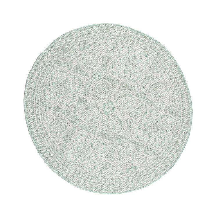 Rund Utomhusmatta - Summer Oriental Mintgrön - product