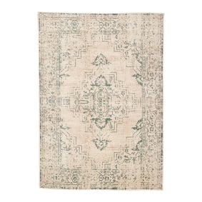 Matta I Vintagestil - Spring Ethnic Gräddvit/Grön - sfeer