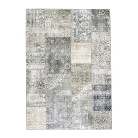 Lapptäckesmatta  - Lago Patchwork Grå - sfeer