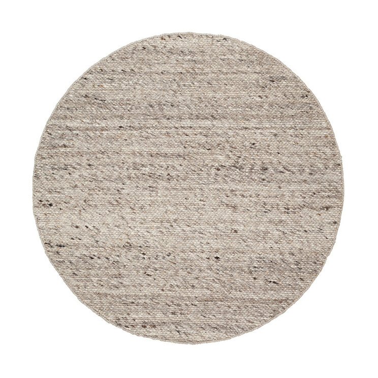 Rund Ullmatta - Feline Brun/Melerad - product