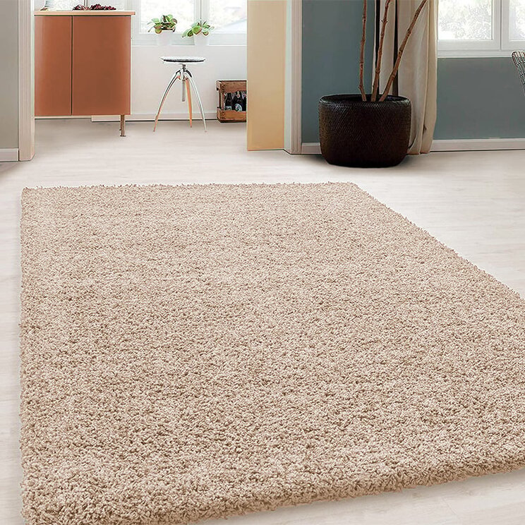 Matta Med Hög Lugg - Solid Beige