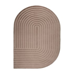 Oregelbunden Matta - Flowy Arch Taupe - sfeer