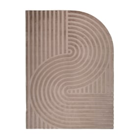 Oregelbunden Matta - Flowy Wavy Taupe - sfeer