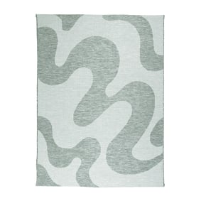 Utomhusmatta - Summer Swirl Grön - sfeer