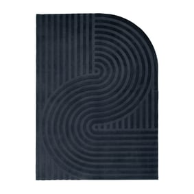 Oregelbunden Matta - Flowy Wavy Antracit - sfeer