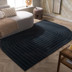 Oregelbunden Matta - Flowy Lines Antracit