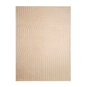 Skandinavisk Matta - Charm Curves Beige - sfeer