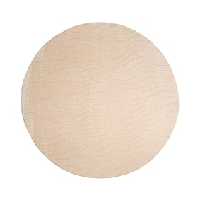 Rund Skandinavisk Matta - Charm Waves Beige - sfeer