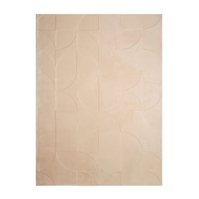 Skandinavisk Matta - Charm Circles Beige - sfeer