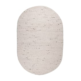 Oval Ullmatta - Feline Vit/Melerad - sfeer