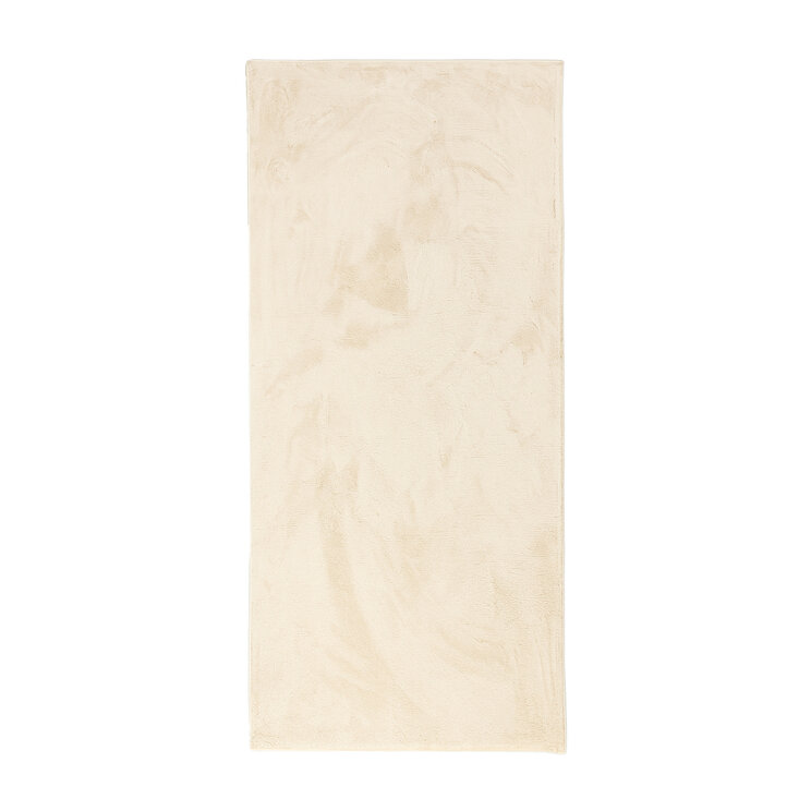 Mjuk låghårig löpare – Cozy Kräm - product