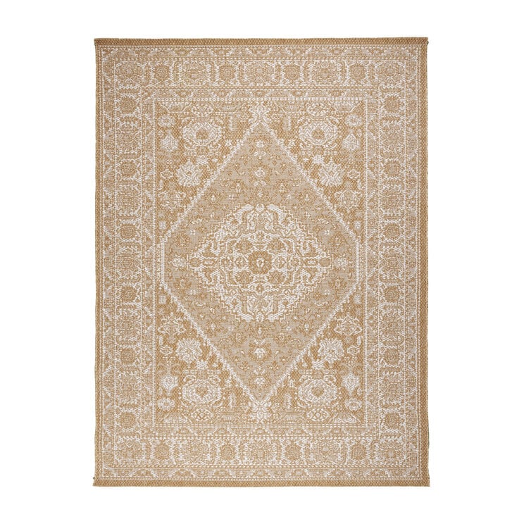 Jute Outdoor Matta - Daisy Medaillon Vit - product