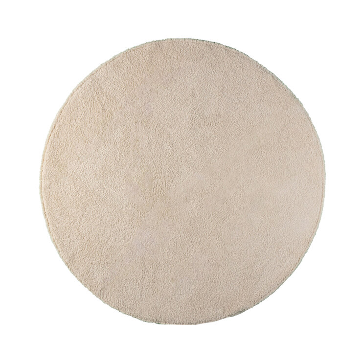 Mjuk rund matta - Teddy Kräm - product