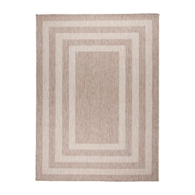 Inomhus- & Utomhusmatta – Sierra Frame Beige/Crème - sfeer