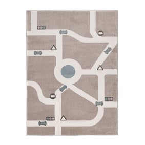 Barnrumsmatta - Bowie Road Taupe - sfeer