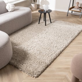 Lyxig höghårig matta - Yves Beige