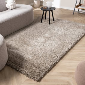 Tapis luxueux à poils longs - Yves Taupe