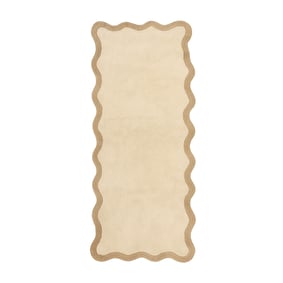 Tvättbar gångmatta – Hazy Beige/Crème - sfeer