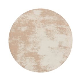 Rund abstrakt matta – Candice Taupe - sfeer